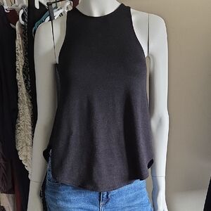 Aritzia Wilfred Free Black Burnette Racerback Tank Top